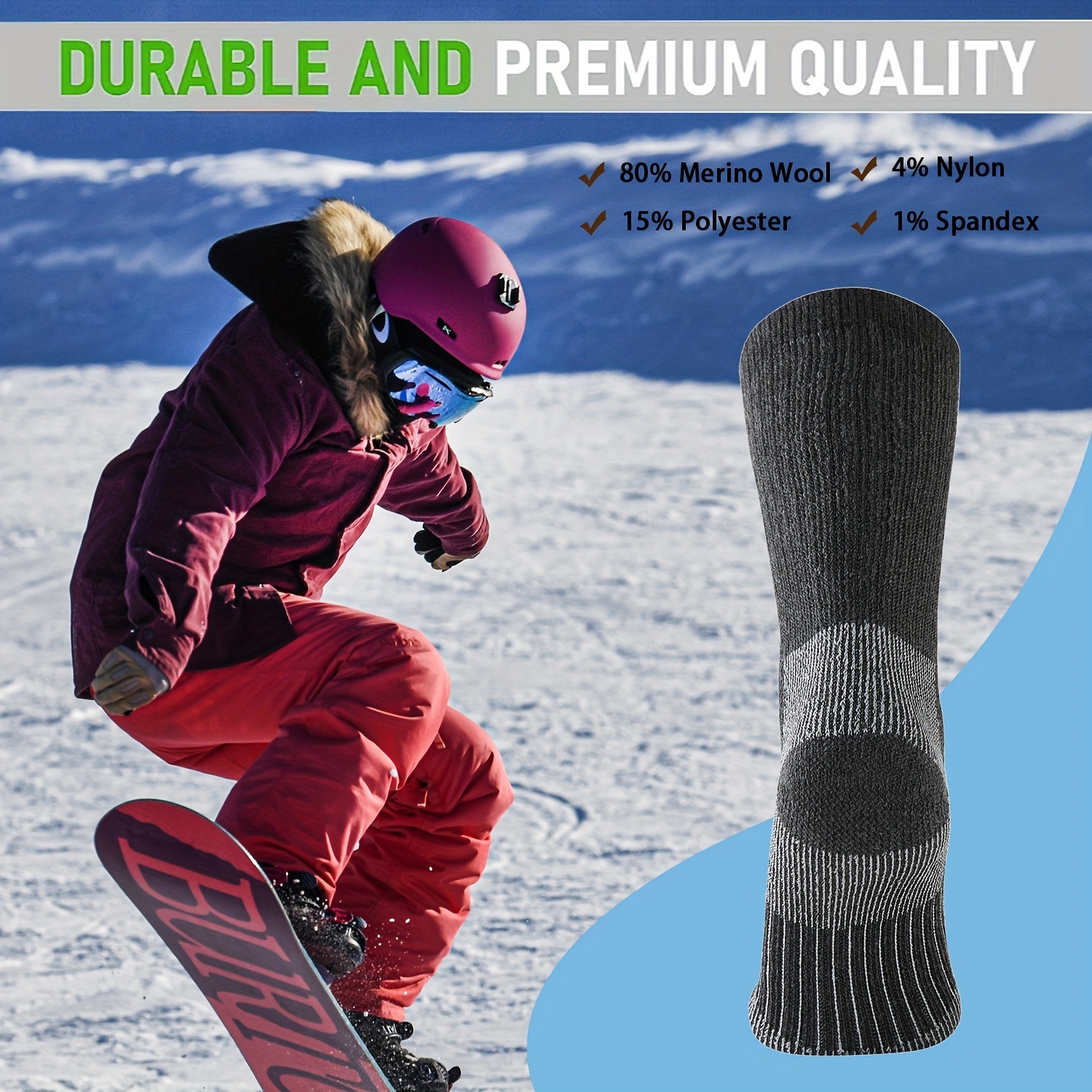 Calcetines de esquí Premium Wool para hombre