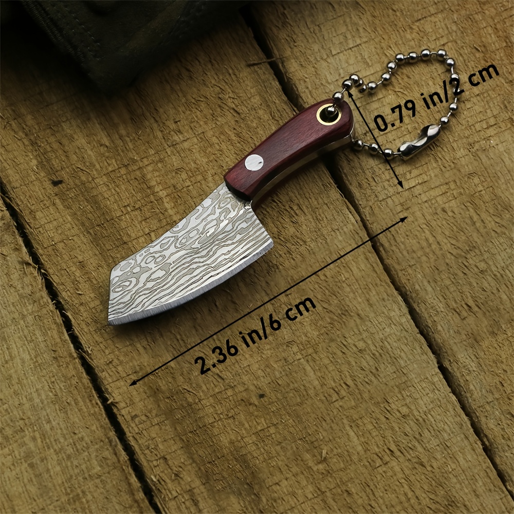 Mini Knife Decorative Mini Knife Mini Damascus Pattern - Temu