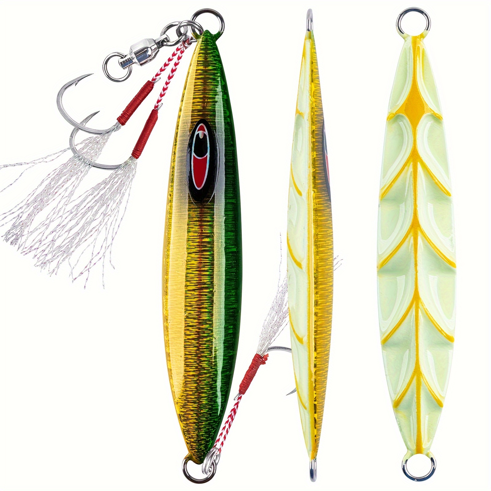 Fishing Lure Double Assisting Hooks Fishing Jigs Saltwater - Temu