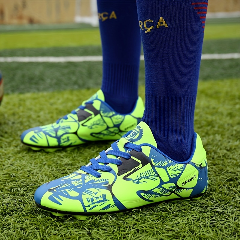 Xinghuanhua Zapatos de Fútbol Zapatos de Fútbol para Niños con Suelas  Doradas Zapatos de Fútbol con Picos para Estudiantes Zapatos de  Entrenamiento de Césped Zapatos de Fútbol al Aire Libre : 