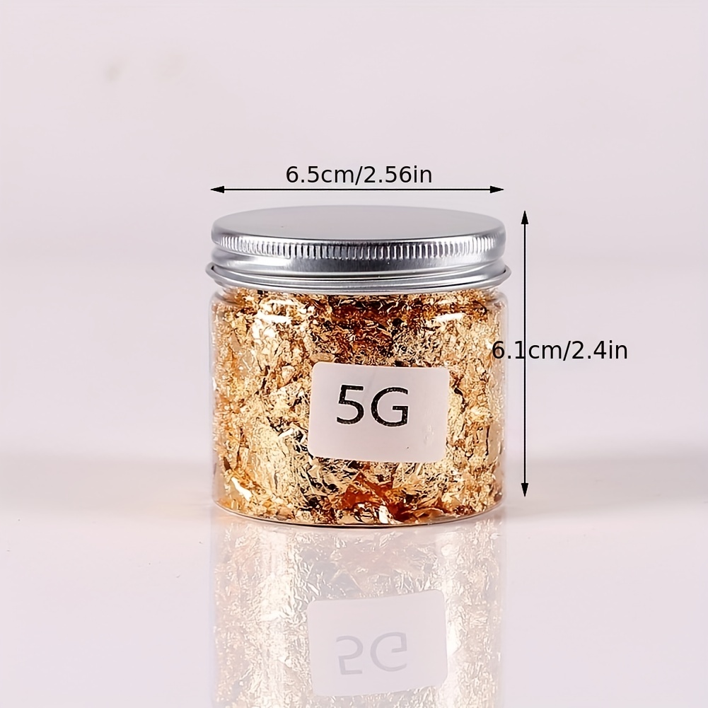 Golden Leaf Foil Flakes Sequins for DIY Resin Art