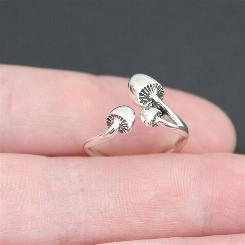 Creative Mushroom Open Ring for Women, Wedding Gift