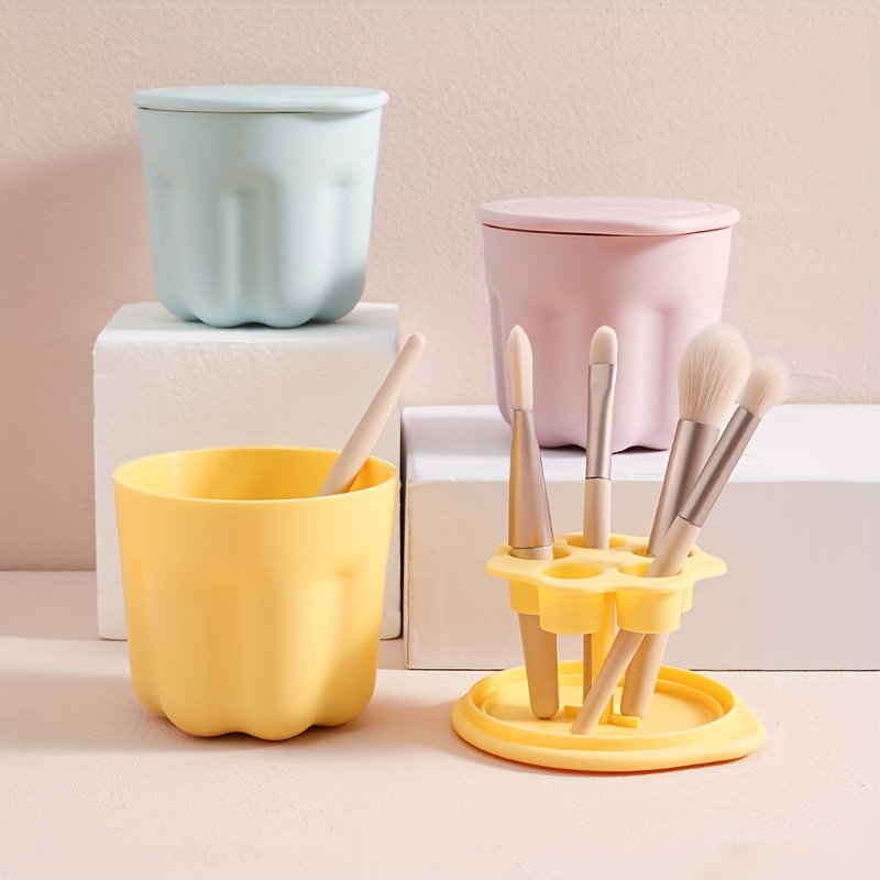 Makeup Brush Drying Rack and Cleaning Kit