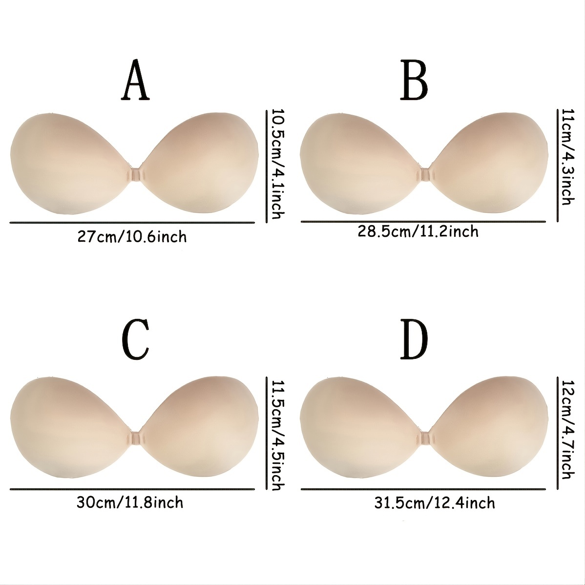 Invisible Stick On Lift Bras Strapless Push Up Bra