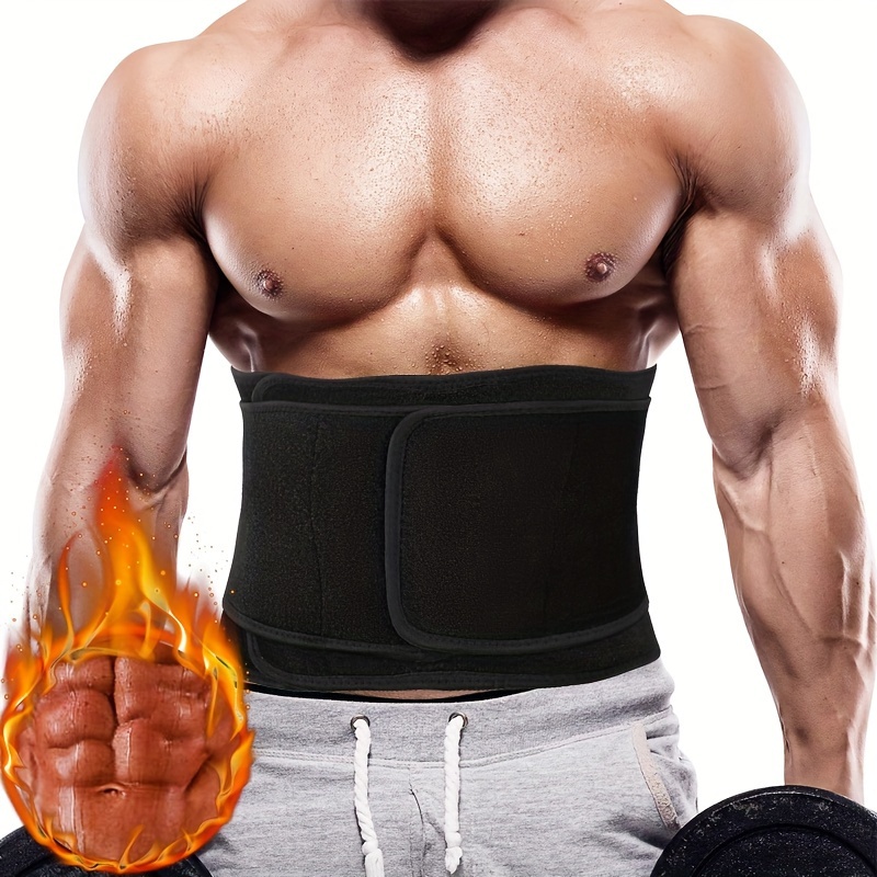 Men Waist Trainer Weight Loss Slimming Body Shaper Workout Fat Burning  Corset Sauna Sweat Wrap Fitness Trimmer Strap