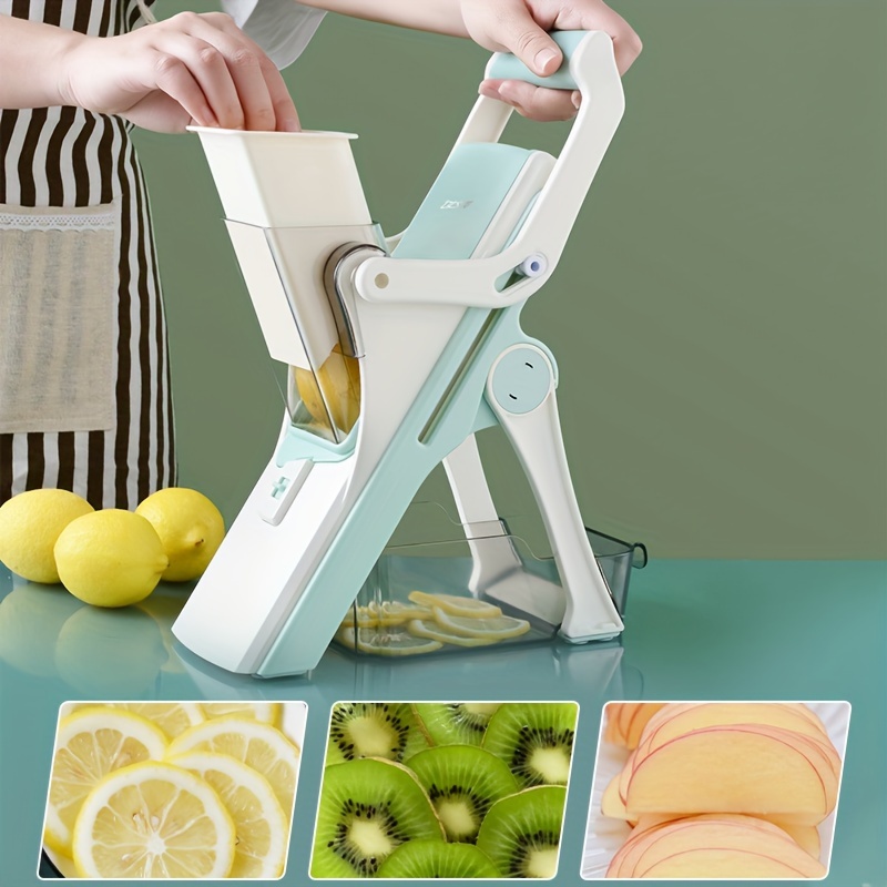 Hand-operated Vegetable Cutter Kitchen Lever Vegetable Cutter Press Grater  Lemon Slicer Thick and Thin Shredder Meat Slicer