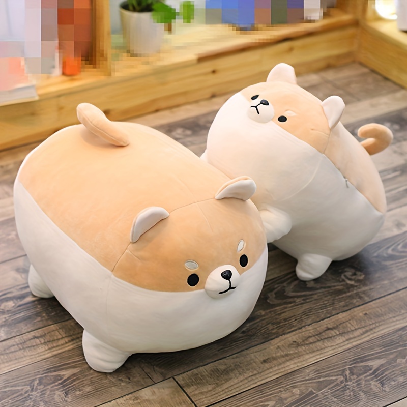 11.8 Shiba Inu Pillow Plush, Stuffed Animal Kawaii Fat Dog Plushy Soft  Anime Corgi Hugging Cuddle Pet Throw Plushies Cartoon Doggo Doll Toy Best  Gift