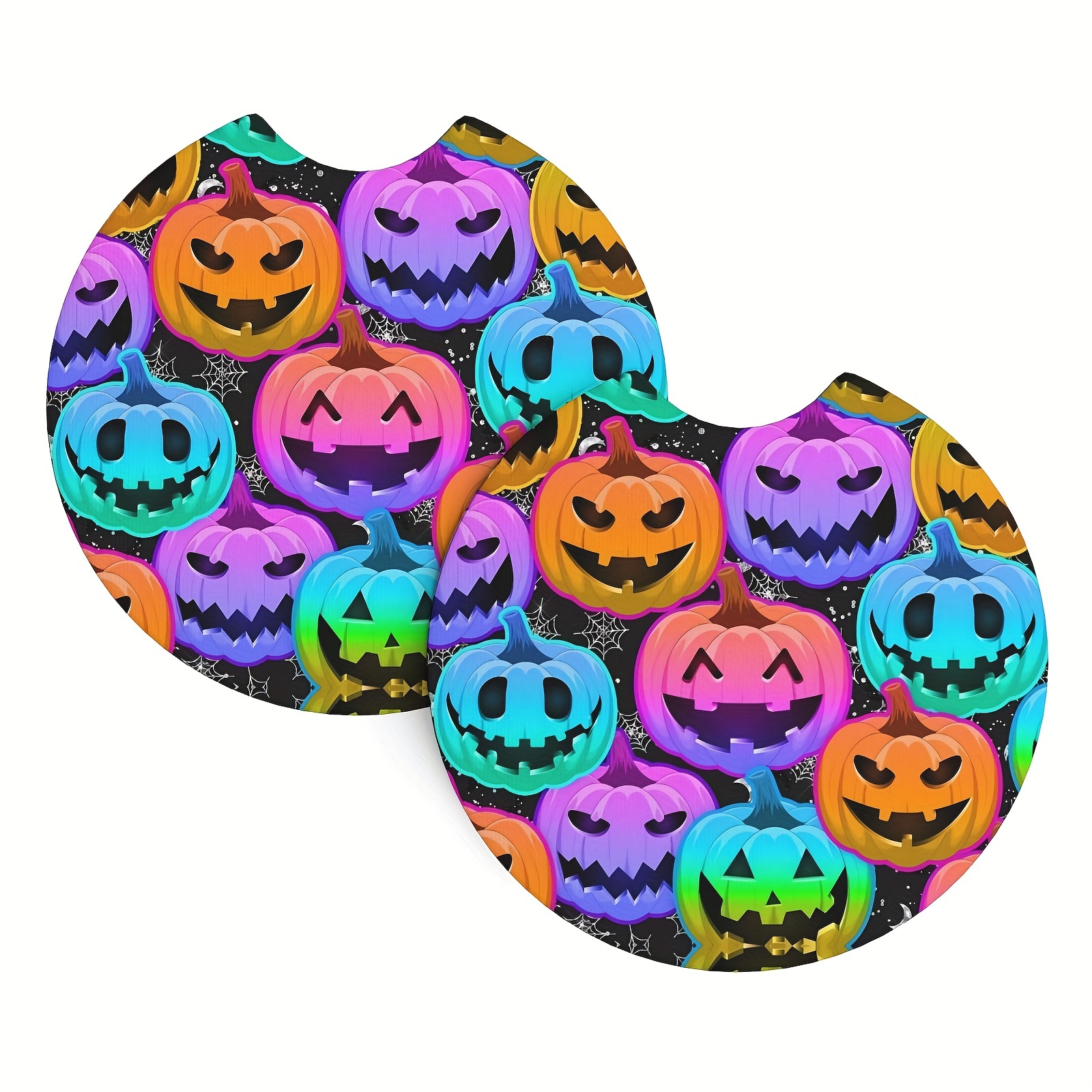 Halloween Car Cup Holder Coasters halloween Car Accessories - Temu
