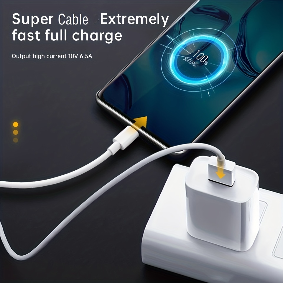 Original Huawei Cable Cordon USB Type C Chargeur Super Rapide 5A SuperCable  Fast
