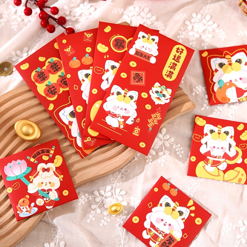 Chinese Red Envelopes 2023,Chinese New Year Hong Bao Packets Red