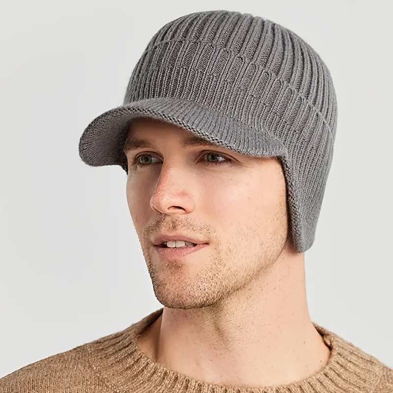 1pc Cappello Invernale Spesso, Maglia Uomo Paraorecchie Mantenere Calore, Cappello  Sci - Gioielli E Accessori - Temu Italy