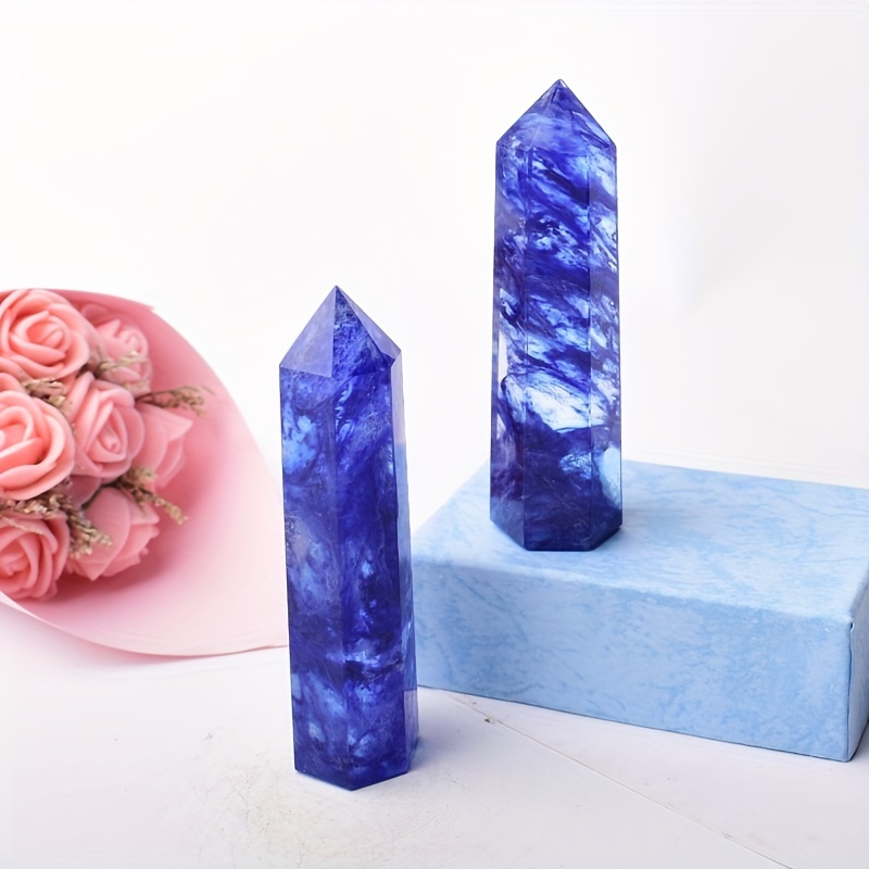 1pc, Natural Blue Amethyst Quartz Crystals For Energy Balancing And Chakra  Meditation - Temu