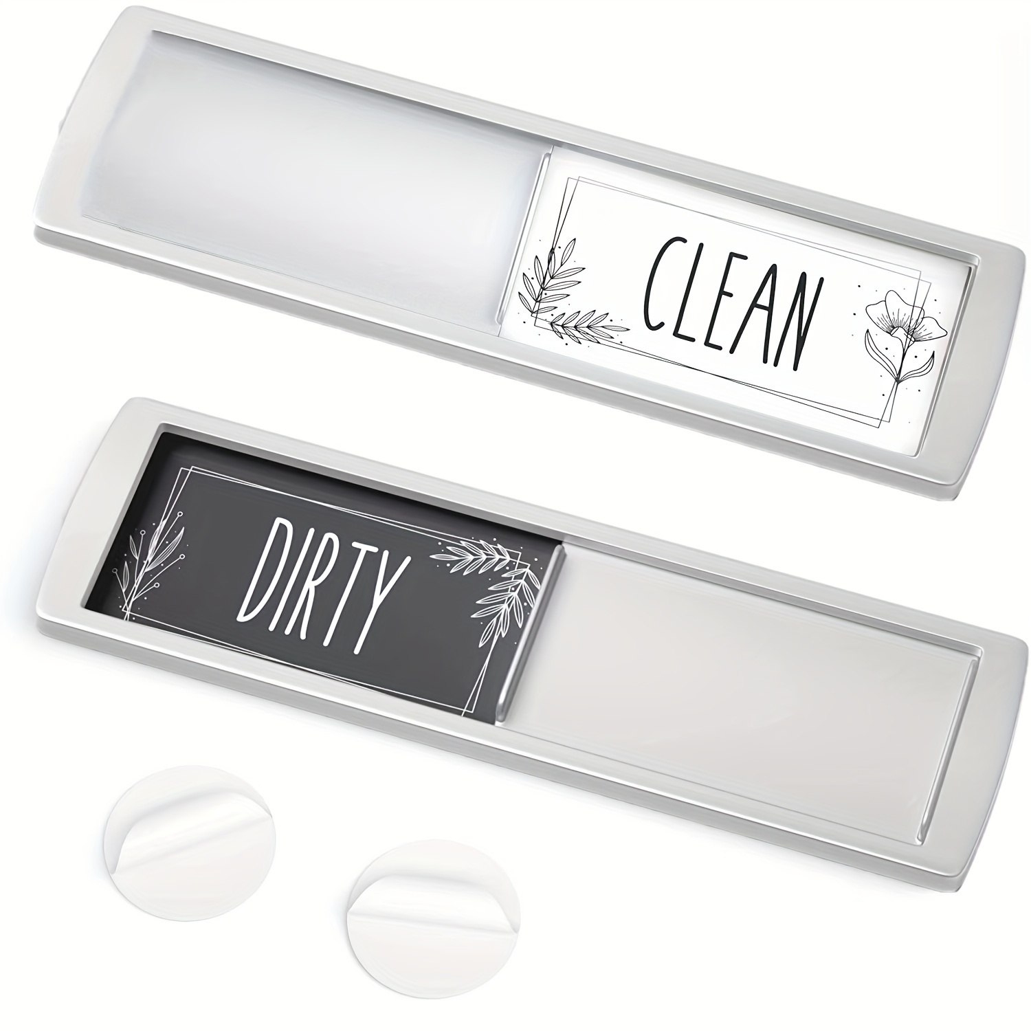 Stylish Clean Dirty Magnet Sign - Ideal for Dishwasher - Kitchen Organizer and Gadget - Nice Office, Home Farmhouse Decor - Dirty Clean Dishwasher