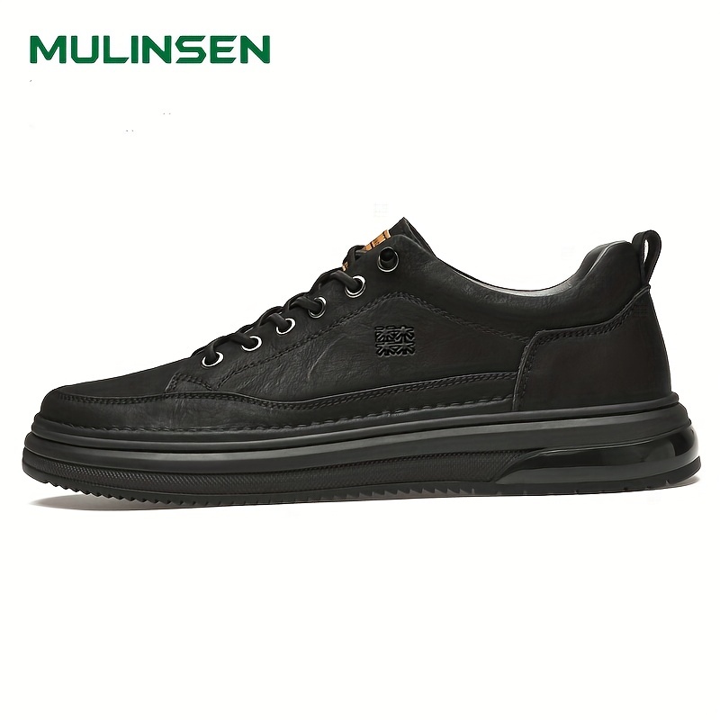 Men's Solid Color High Top Lace-up Flat Sneakers, Casual Outdoor Rubber  Sole Anti-skid Walking Shoes - Temu United Arab Emirates
