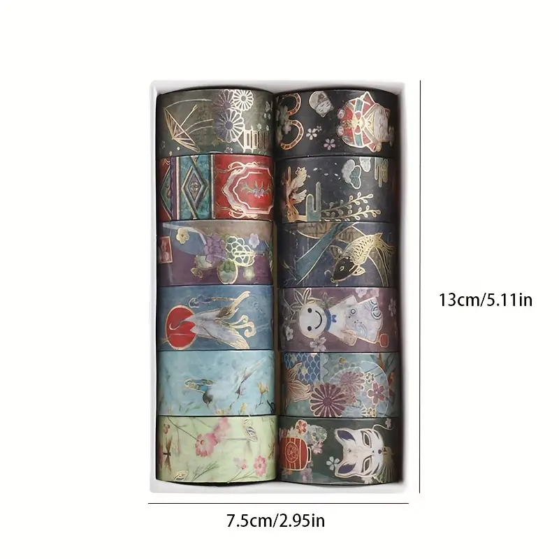 Japanese Series Bronzing Journal Book Washi Paper - Temu