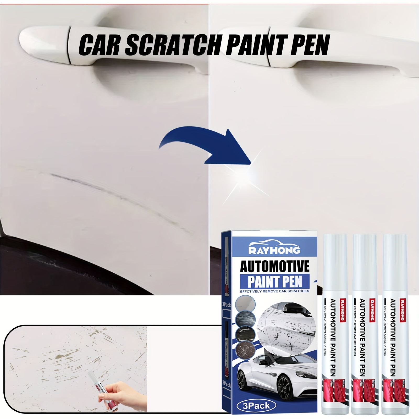Touch Up Paint Pen Waterproof Car Paint Scratch Remover Pen To Erase Car  Scratches Waterproof Automotive