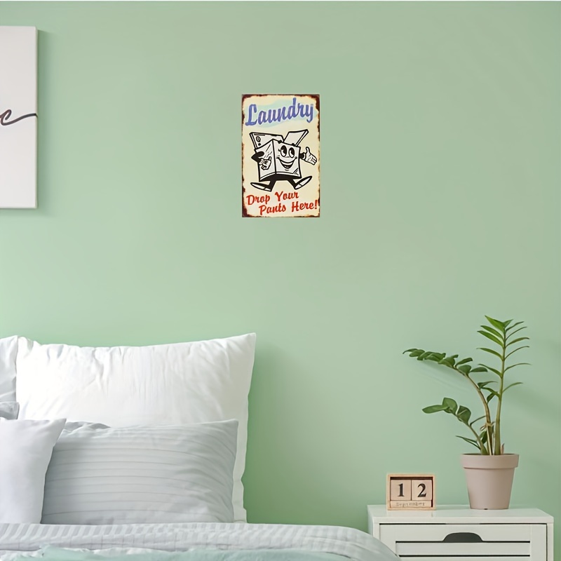 Funny Laundry Sign Craft Wall Poster - Bar Coffee Pub Decor