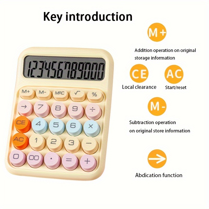 Cute Mini Calculator Office Calculator Desktop Calculator - Temu