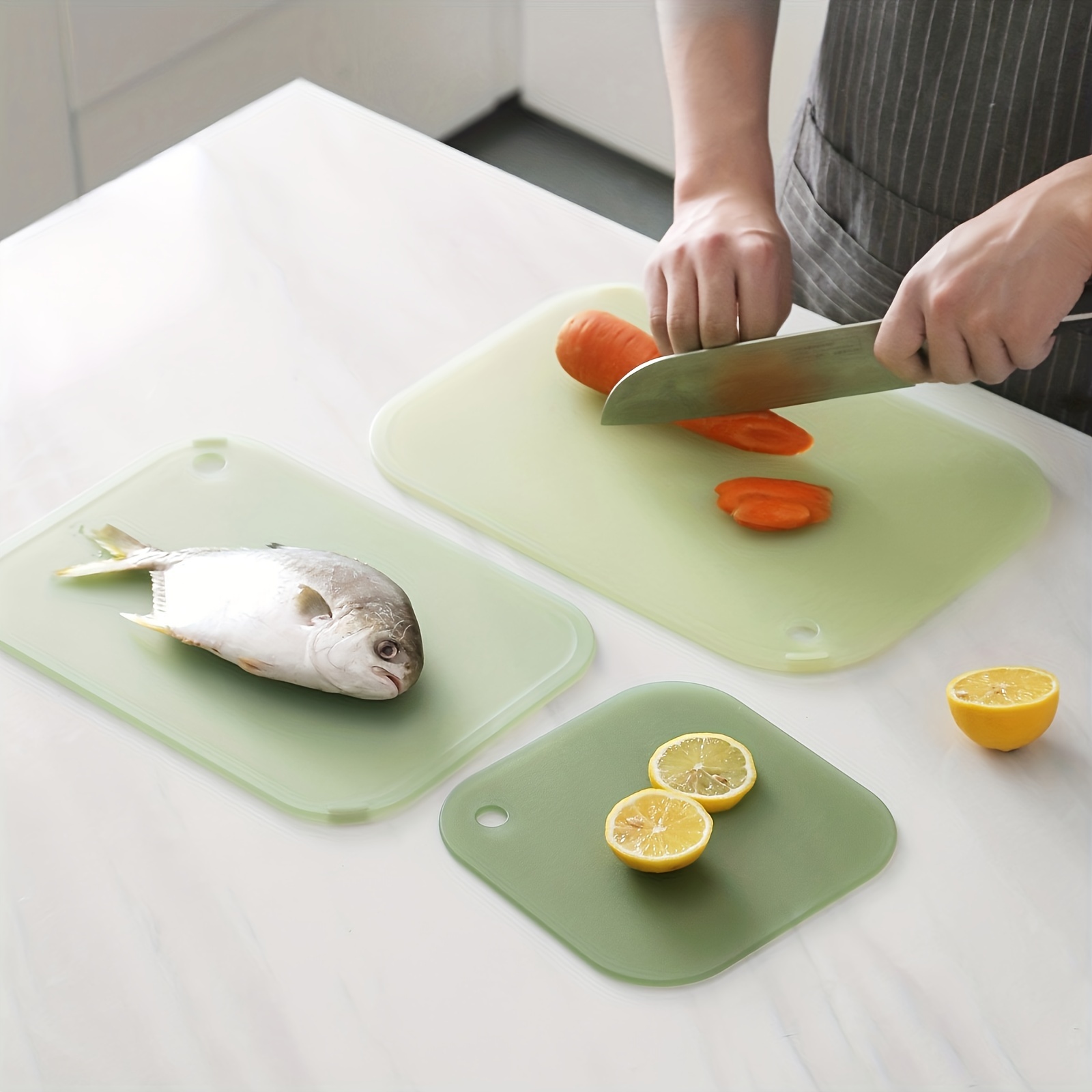 Kitchen Flexible Cutting Board Chopping Board Thin Soft Classification Cutting  Board Can Hang Fruit Cutting Board