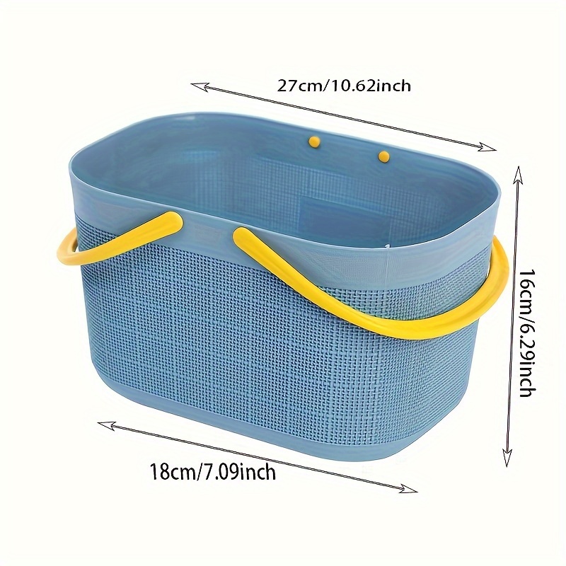 1pc Multifunctional Nordic Style Handheld Bath Basket For Bathroom