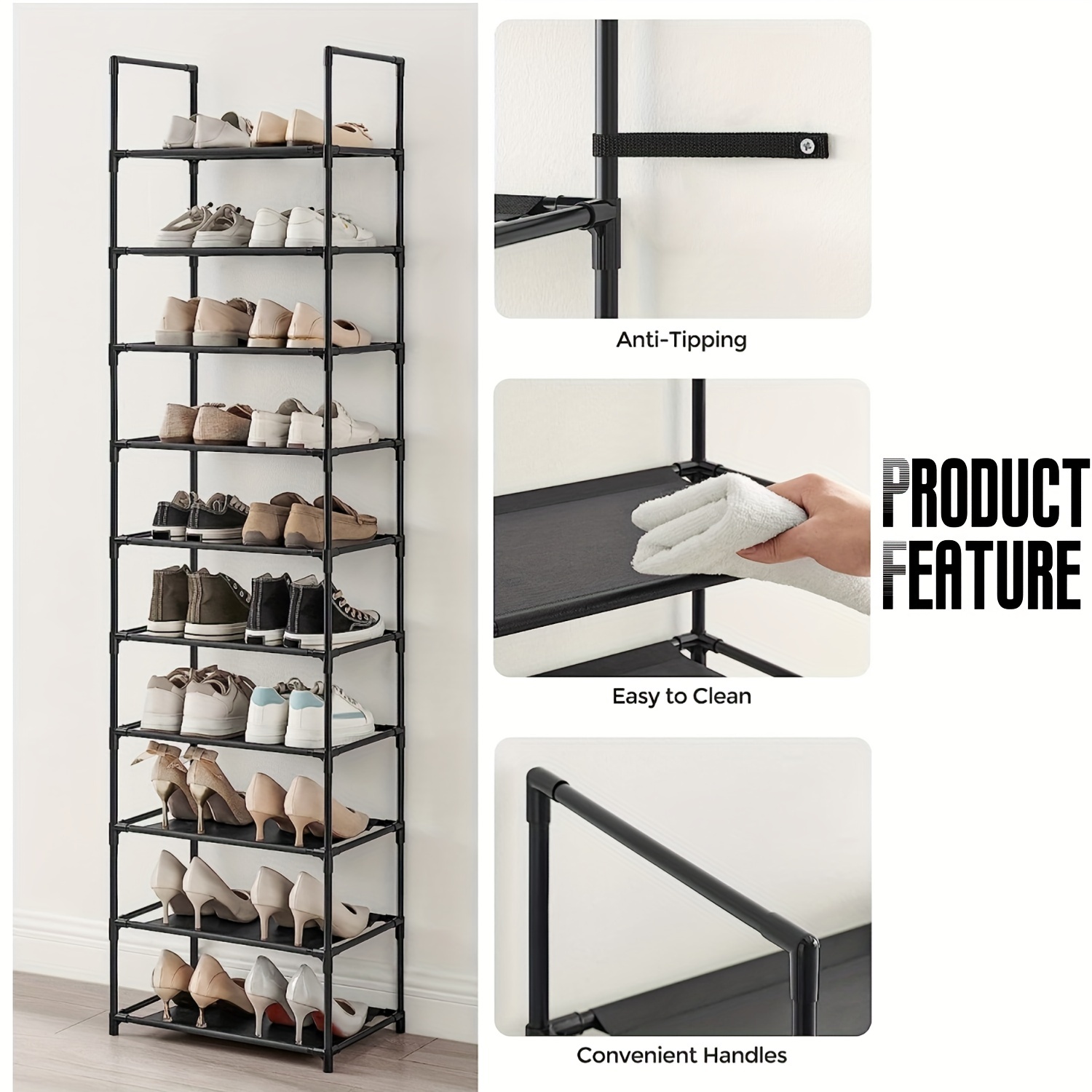 Multilayer Shoe Rack Space Saving Nonwoven Fabric Simple Shoe Shelf  Organizer Stand Holder Home furniture Entryway Shoe Cabinet