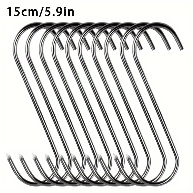 10 20pcs Meat Hooks Butcher Hooks For Hanging Beef S Hooks Premium Stainless  Steel S Shaped