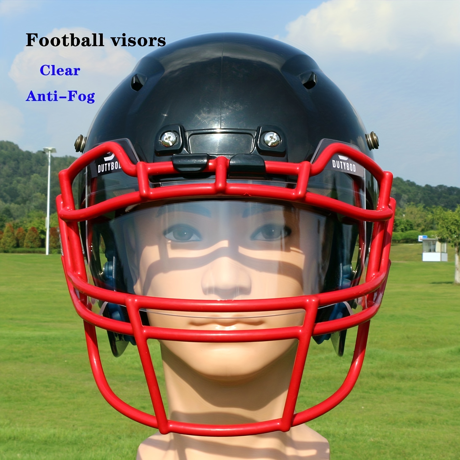 Protective Football Gear Set Helmet Visor And Mouth Guard - Temu