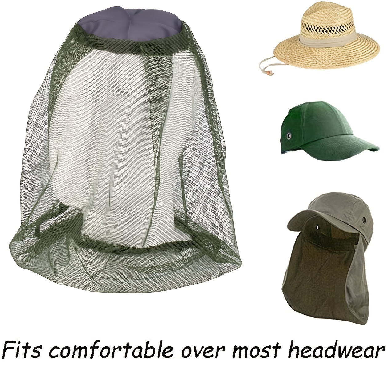 Outdoor Breathable Sunscreen Anti mosquito Bucket Hat Face - Temu