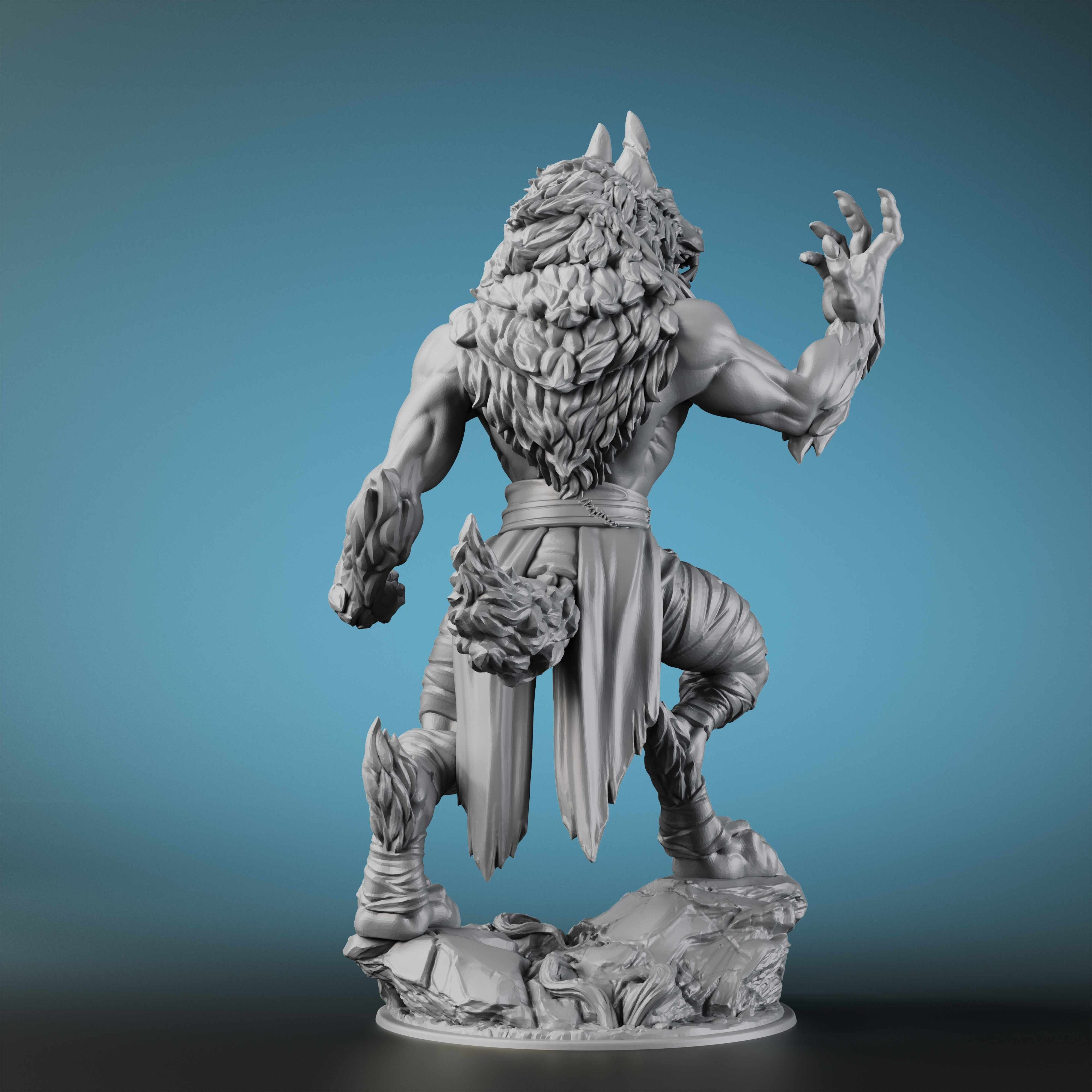 Werewolf Miniatura Miniaturas Monstruos Sin Pintar Regalos - Temu