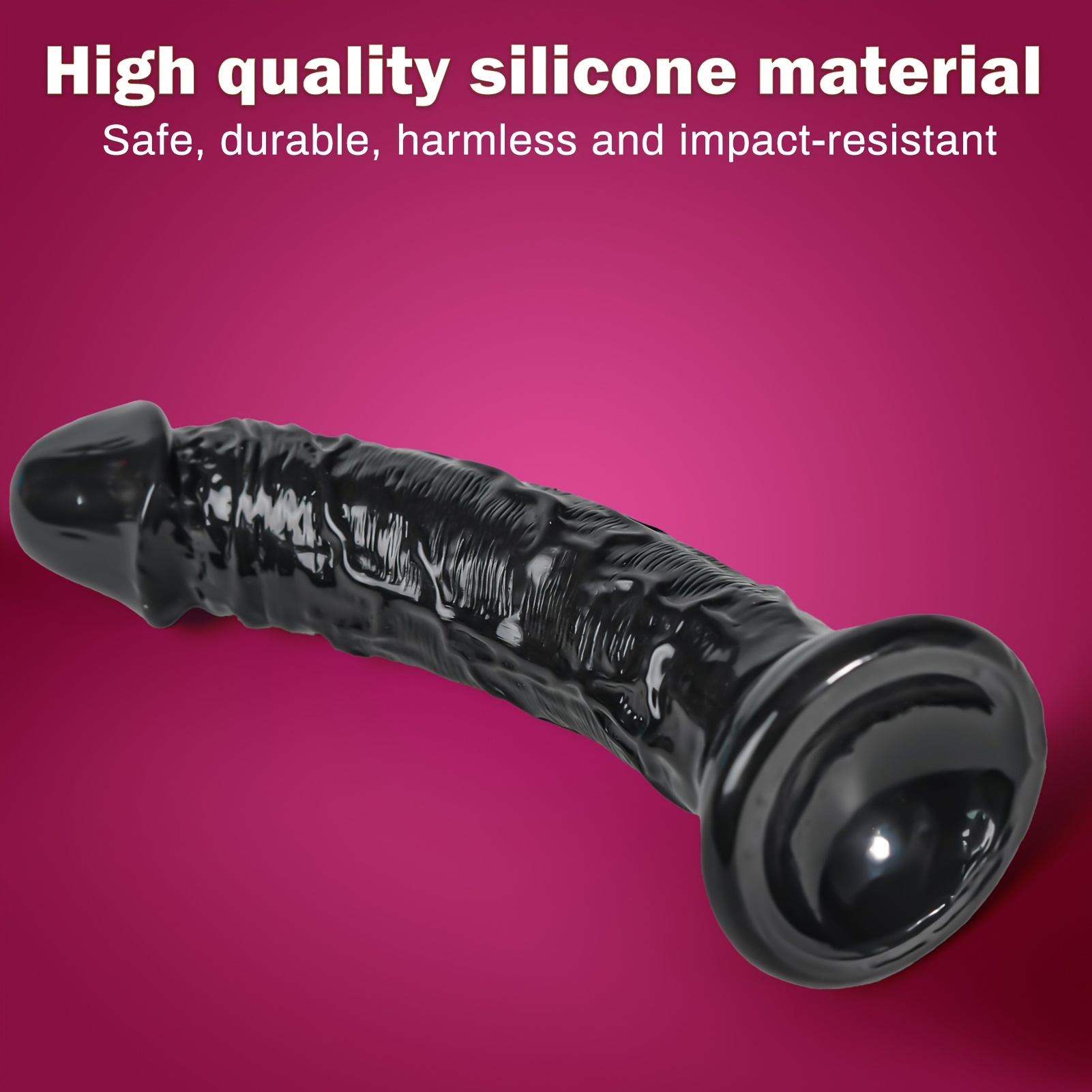 Realistic Transparent Dildo 7.9 inch Dildo, Adult Sex Toy with Suction Cup,  Suitable for Female/Male/Couple, Flexible Dildo with Curved Shaft and