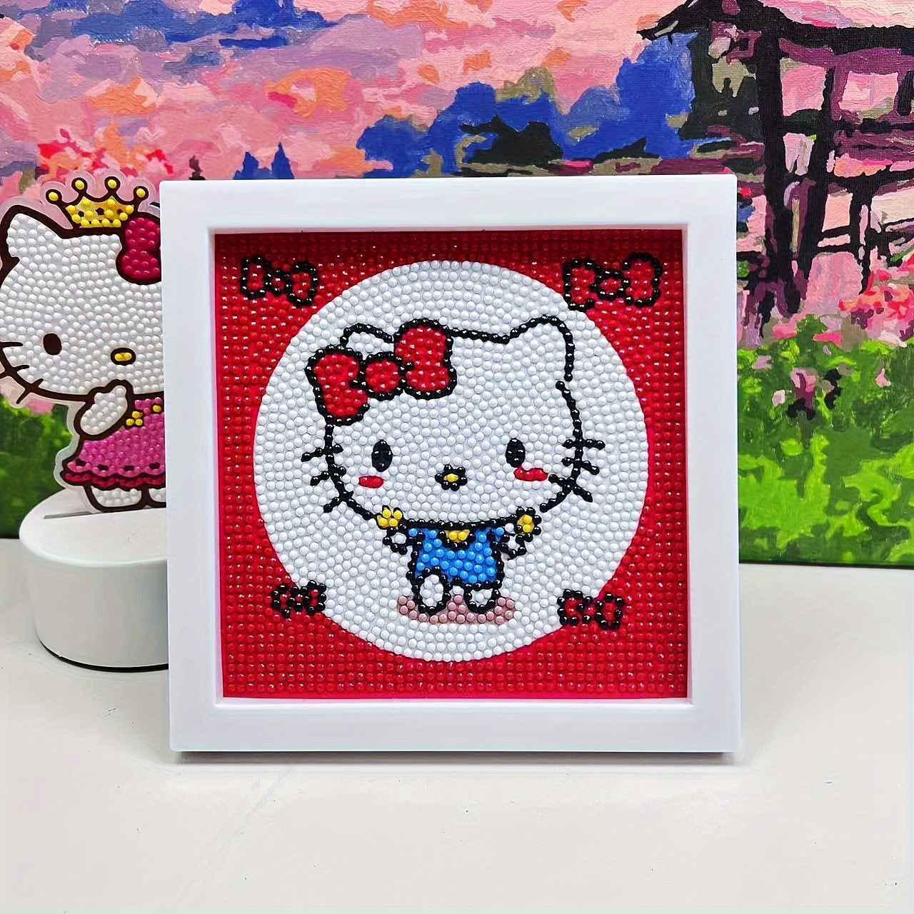 Diamond Painting Kit Hello Kitty Full Diamond Mosaic - Temu
