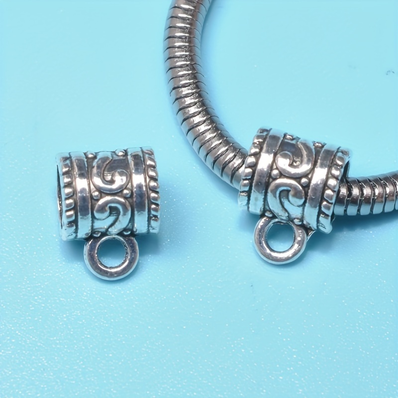 Alloy Necklace Pendant Clasp Silver Necklace Parts Pendant Clasp for  Necklace