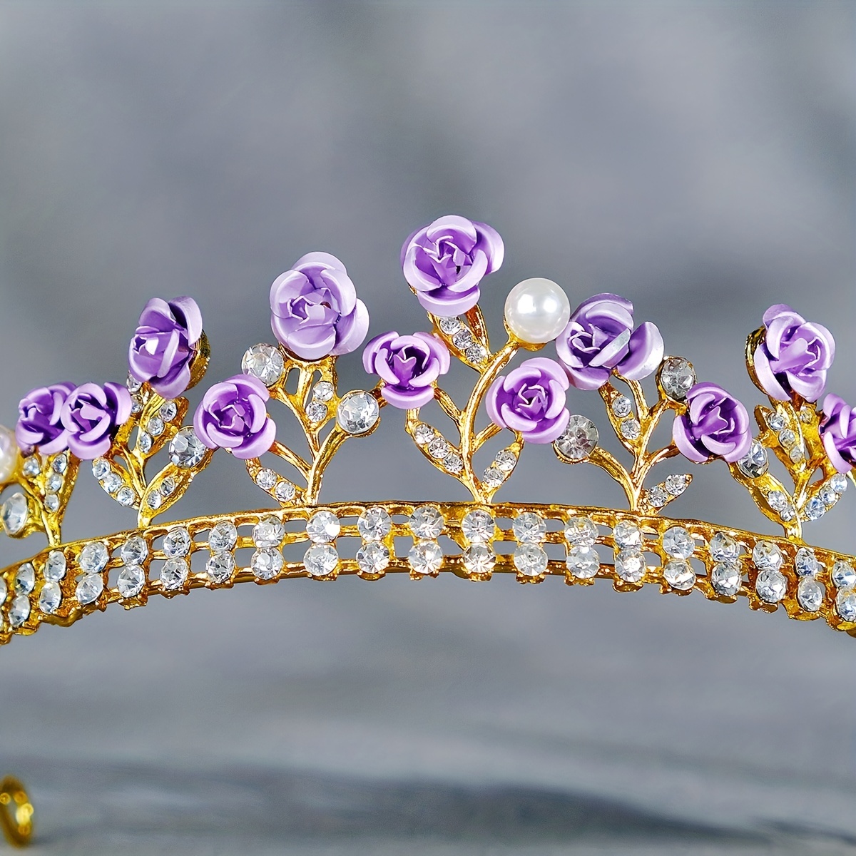 Red Rose Flowers Children s Crown For Girls