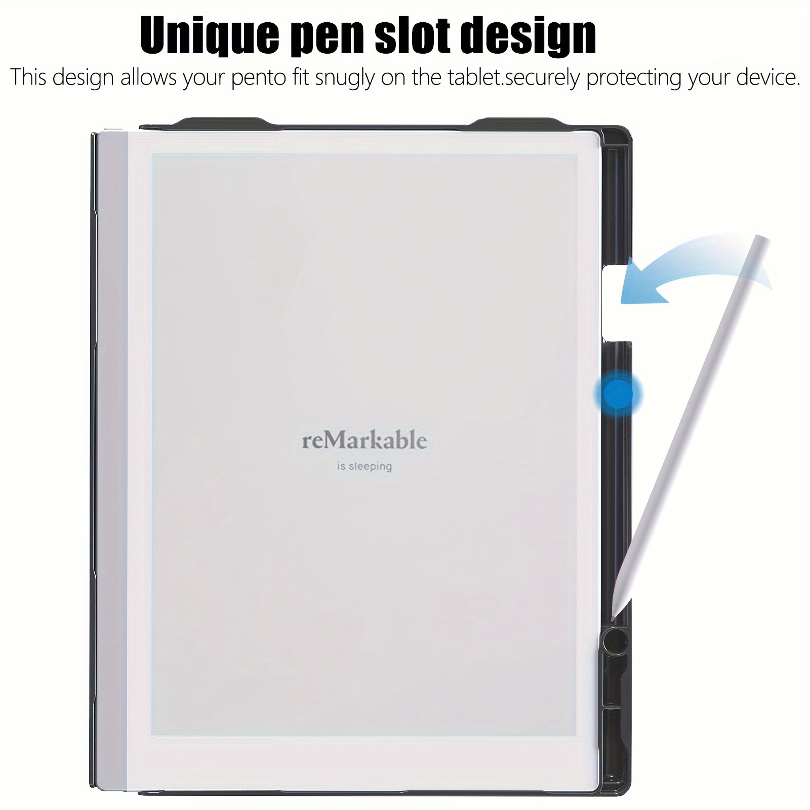  DINGGUAGUA for Remarkable 2 10.3 Case,with Pen Holder Cover  for Remarkable 2 Paper Tablet Folio Case,Dark Blue : Electronics