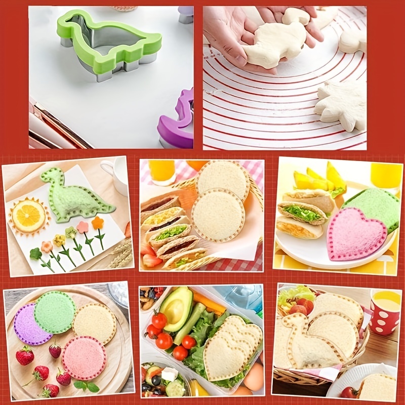 Sandwich Cutter and Sealer - Uncrustables Sandwich Maker - Great for  Lunchbox and Bento Box - Boys and Girls Kids Lunch (Heart, Star, Mouse)