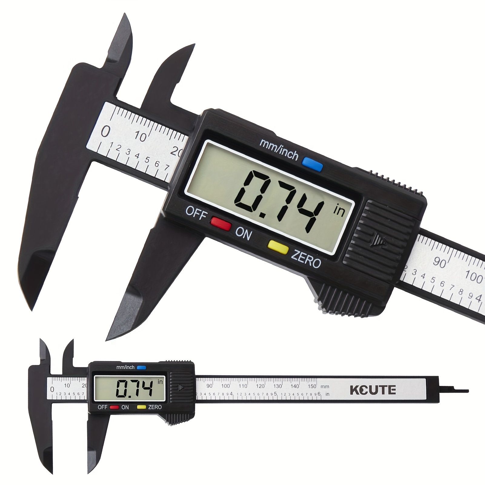 Digital Caliper, Adoric 0-6 Calipers Measuring Tool - Electronic  Micrometer Caliper with Large LCD Screen, Auto-Off Feature, Inch and  Millimeter