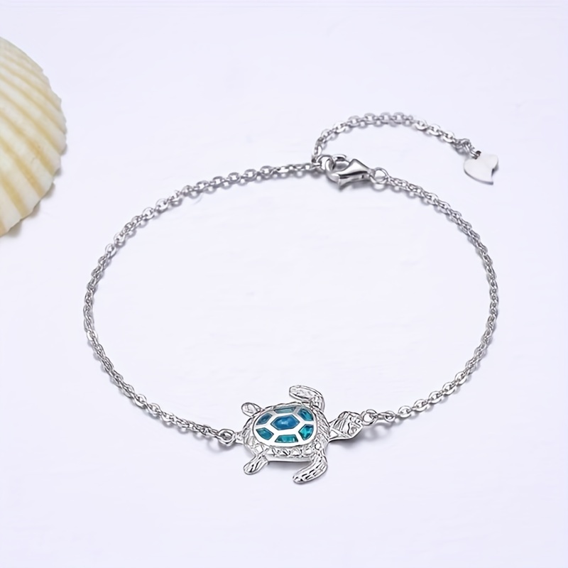 Sea turtle ankle on sale bracelet