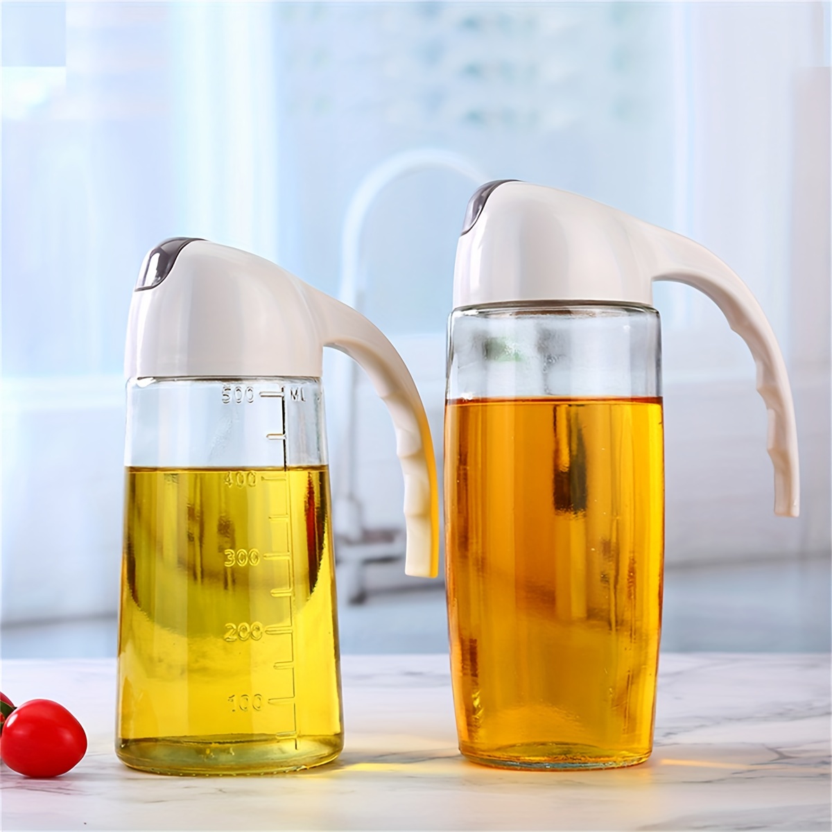 Kitchen Oil Bottle Automatic Opening And Closing Oil Bottle - Temu