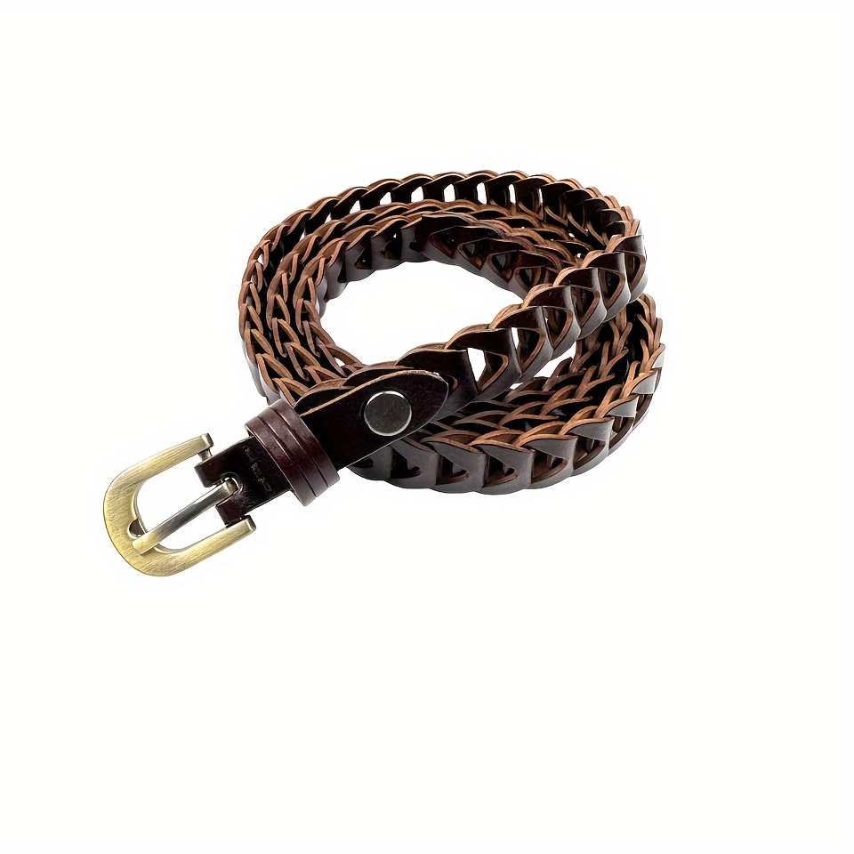 Cinto Braided Leather & Rope Belt