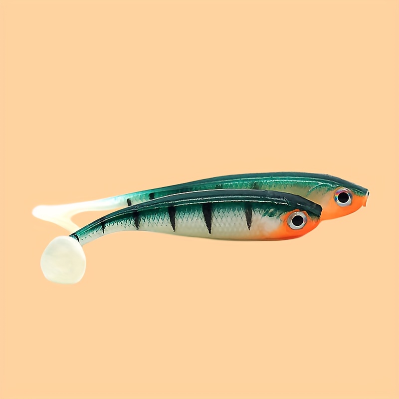 Soft Lures Fishing Lure Wobblers Aritificial T Tail Silicone