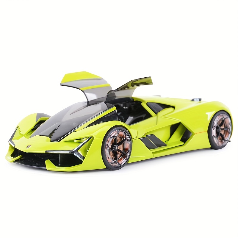 1:24 Lamborghini Terzo Millennio Black Alloy Car Model Simulation