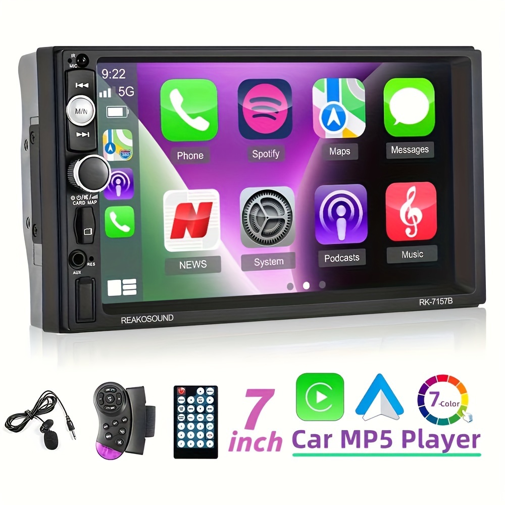 Universal 1 Din Carpaly Android Auto Radio Reproductor - Temu Chile