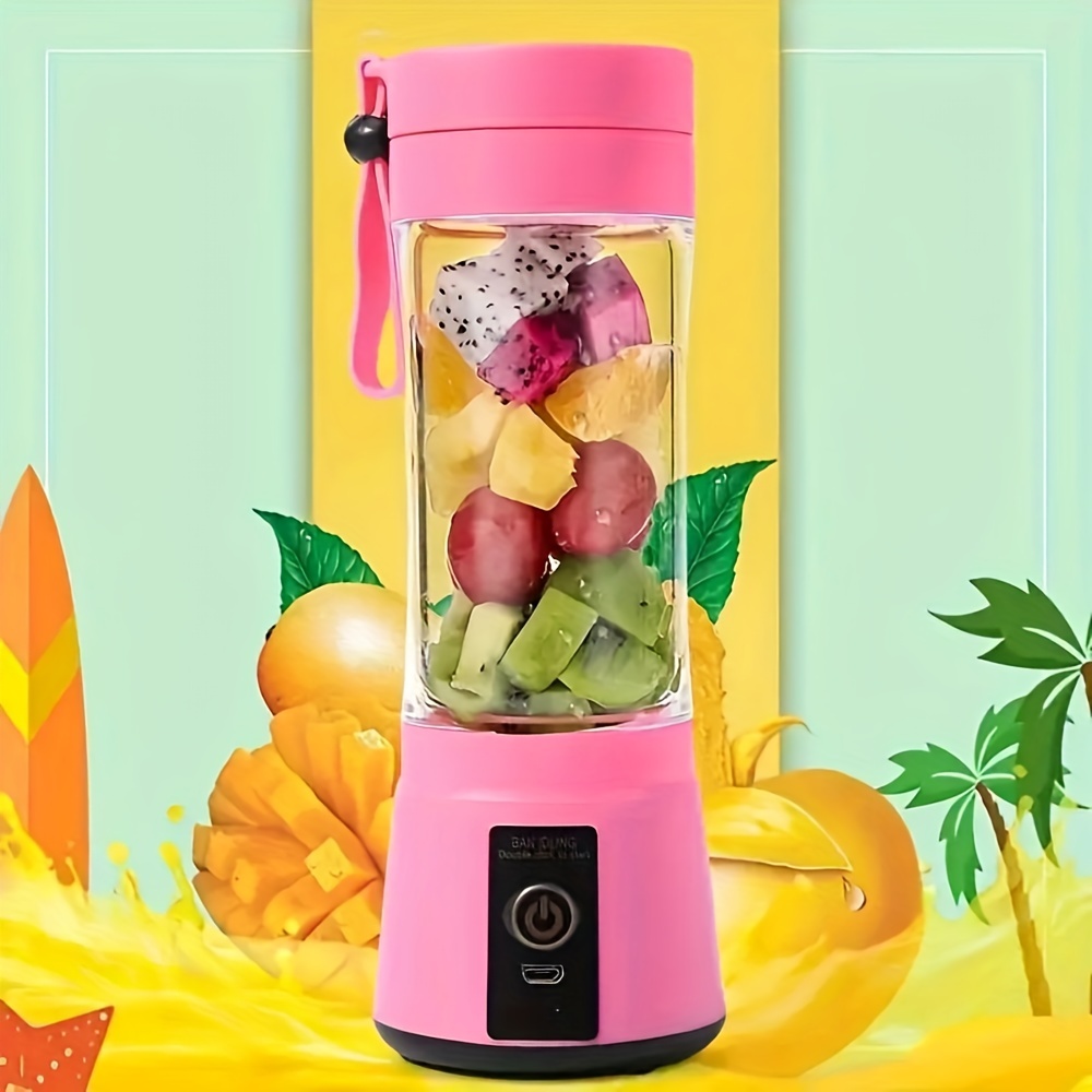 400Ml Cordless Juicer Fruit Blender Household/Outdoor Picnic Portable Mini  Mixer