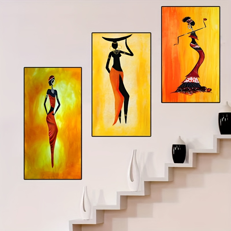 Canvas Poster Modern Art Black Female Art Print Black Girl - Temu