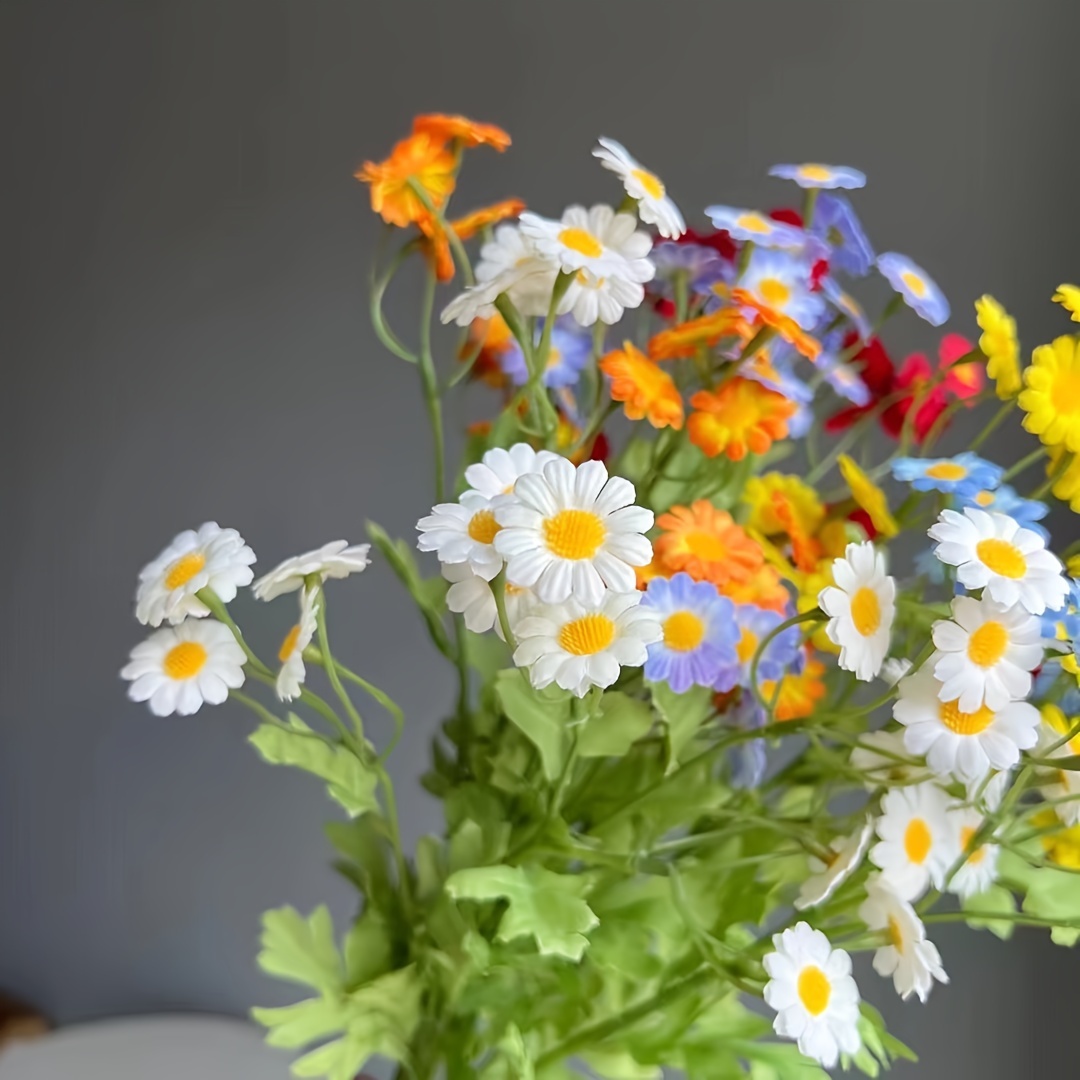 Simulation Chamomile Flower Bouquets With Small Daisies For - Temu