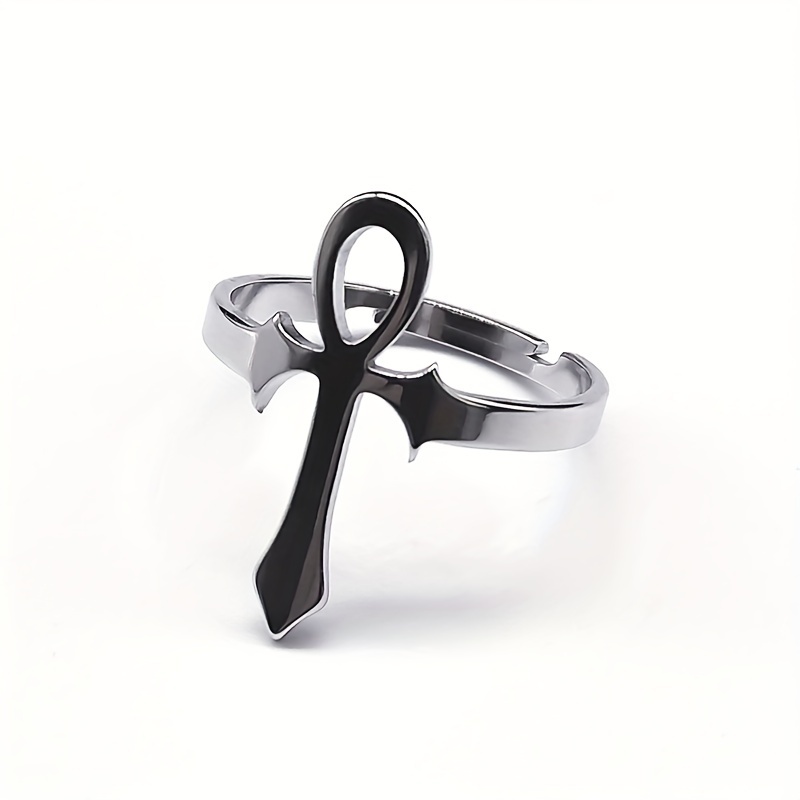 Bague croix ankh hot sale