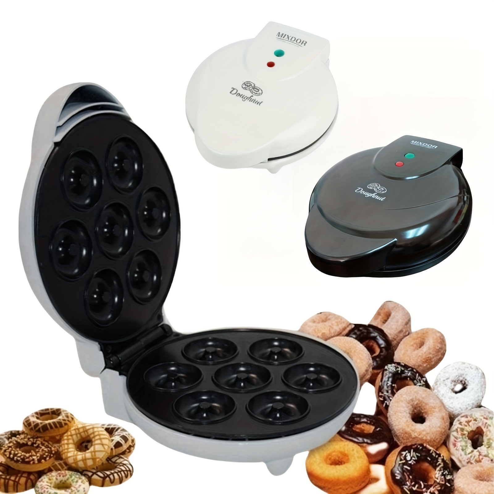  Mini Pancakes Maker, Mini Donut Maker Machine for Breakfast,  Snacks, Desserts & More With Non-stick Surface, Cake Machine, Double-Sided  Heating Makes 16 Doughnuts (black New): Home & Kitchen
