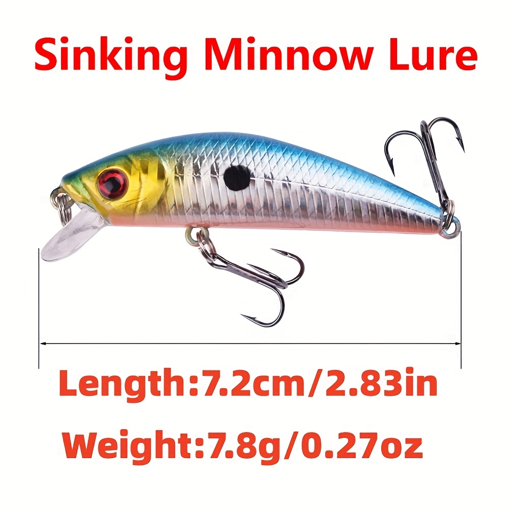 Mini Minnow 35mm2.3g Wobblers 3D Eyes Fish Popper Fishing Lures