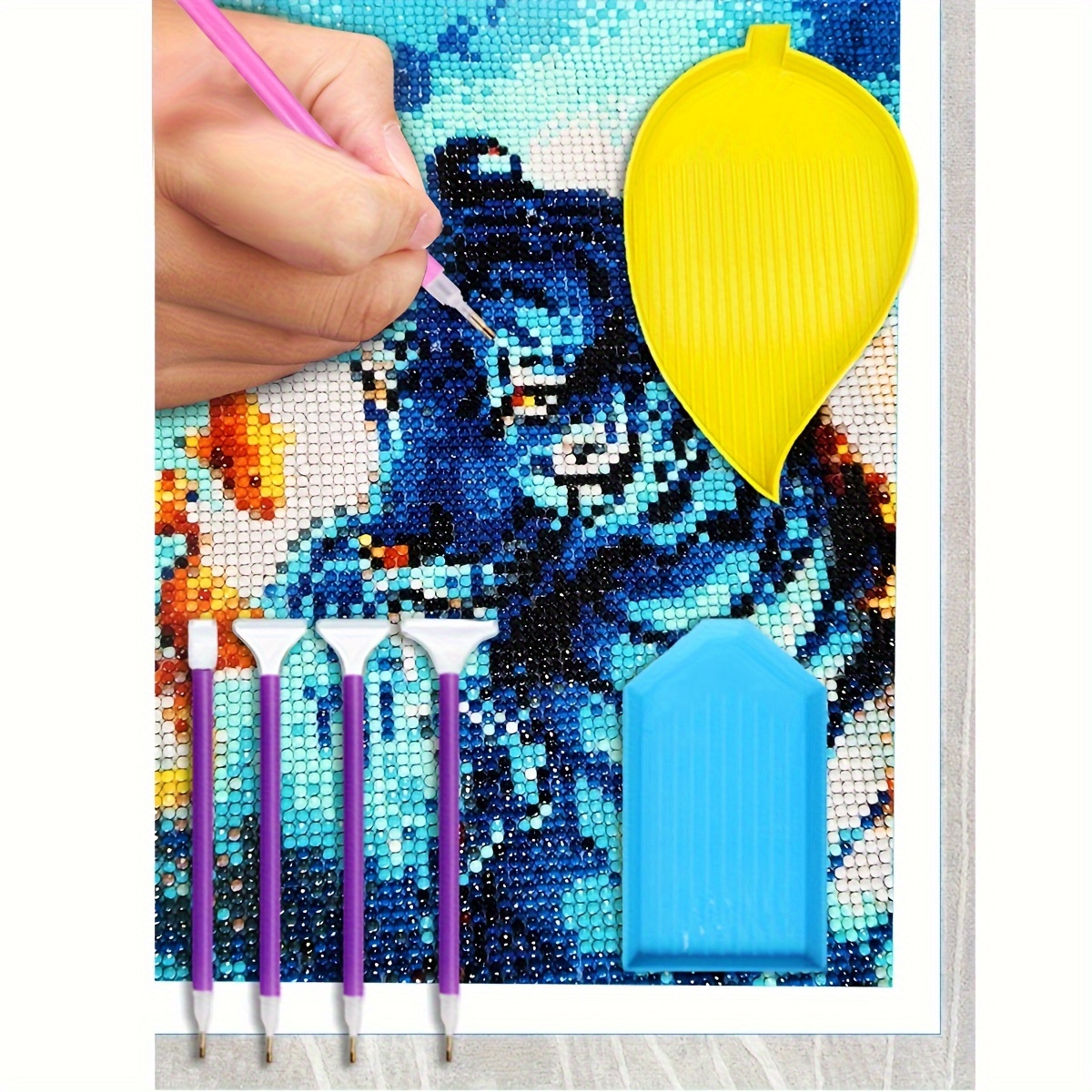 DIY Diamond Painting Accessories Kit, Multi Color Diamond Embroidery Tool  Kit.Multifunctional Art Painting Tool Combination，Diamond Painting