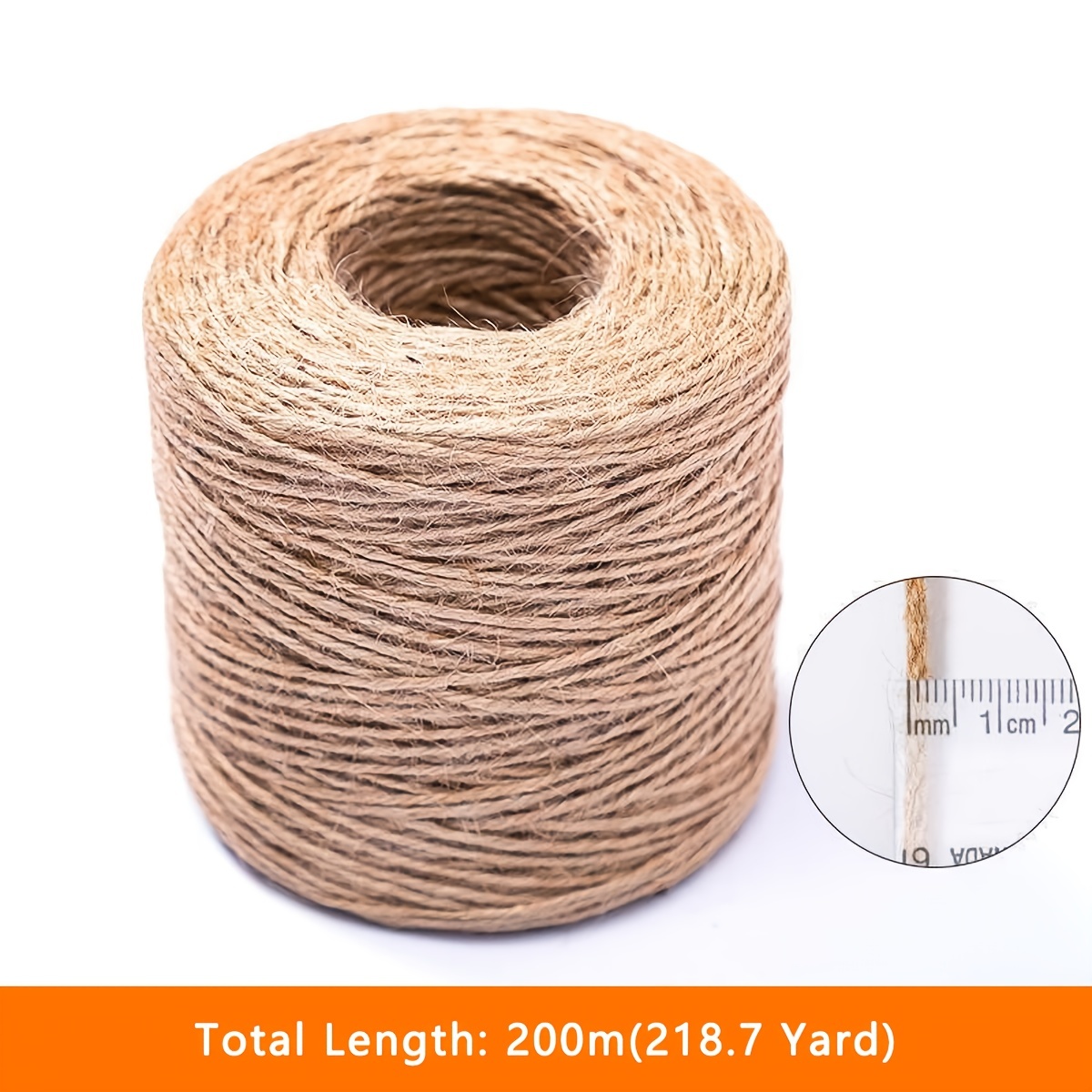 218 Yard Long Brown Twine Rope For Crafts Gift - Temu